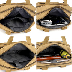 Canvas Vintage Shoulder Bag Crossbody Messenger Casual Business Travel Handbag