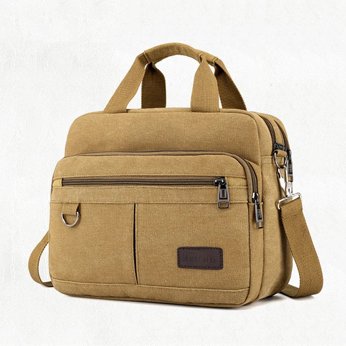 Canvas Vintage Shoulder Bag Crossbody Messenger Casual Business Travel Handbag