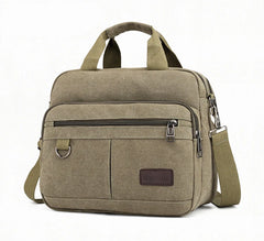 Canvas Vintage Shoulder Bag Crossbody Messenger Casual Business Travel Handbag