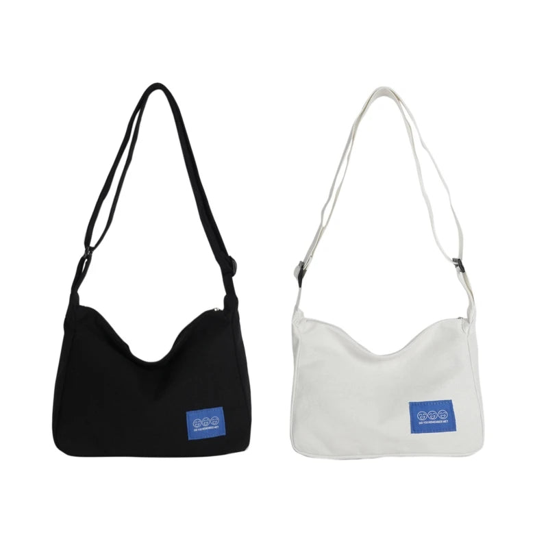 Canvas Messenger Bag Anti Theft Crossbody Shoulder Bag For School Boys
