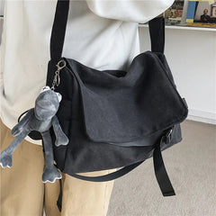 Canvas Messenger Bag Large Capacity Shoulder Bag