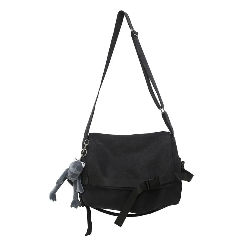 Canvas Messenger Bag Large Capacity Shoulder Bag