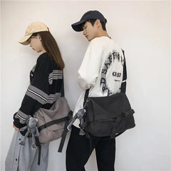 Canvas Messenger Bag Large Capacity Shoulder Bag