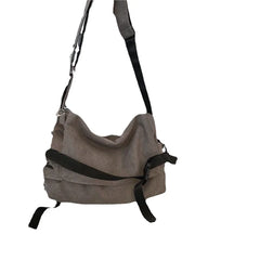 Canvas Messenger Bag Large Capacity Shoulder Bag for Men & Women