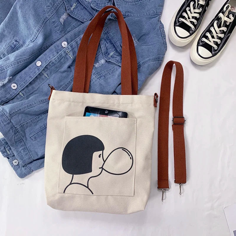 Harajuku Ulzzang Japanese Canvas Messenger Bag
