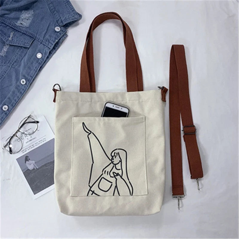 Harajuku Ulzzang Japanese Canvas Messenger Bag
