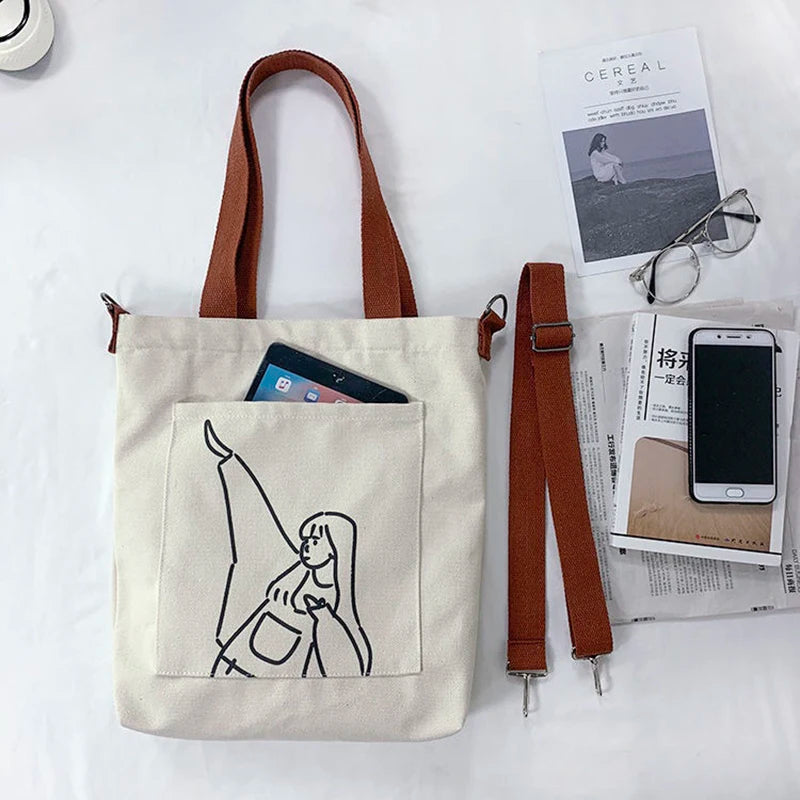 Harajuku Ulzzang Japanese Canvas Messenger Bag
