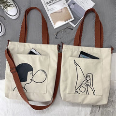 Harajuku Ulzzang Japanese Canvas Messenger Bag