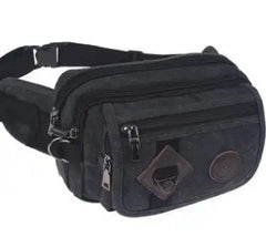 Canvas Messenger Bag Pockets Riding Anti-Theft Small Men Waist Bag