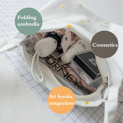 Canvas Mini Shoulder Purses Handbag Shopping Bags For Women
