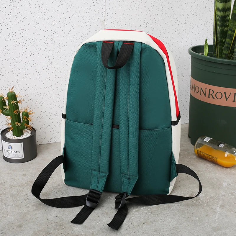 Canvas Panelled Large Capacity Shoulder Bags Women 4pcs/set