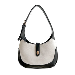 Canvas Patchwork Small Shoulder Bags For Women