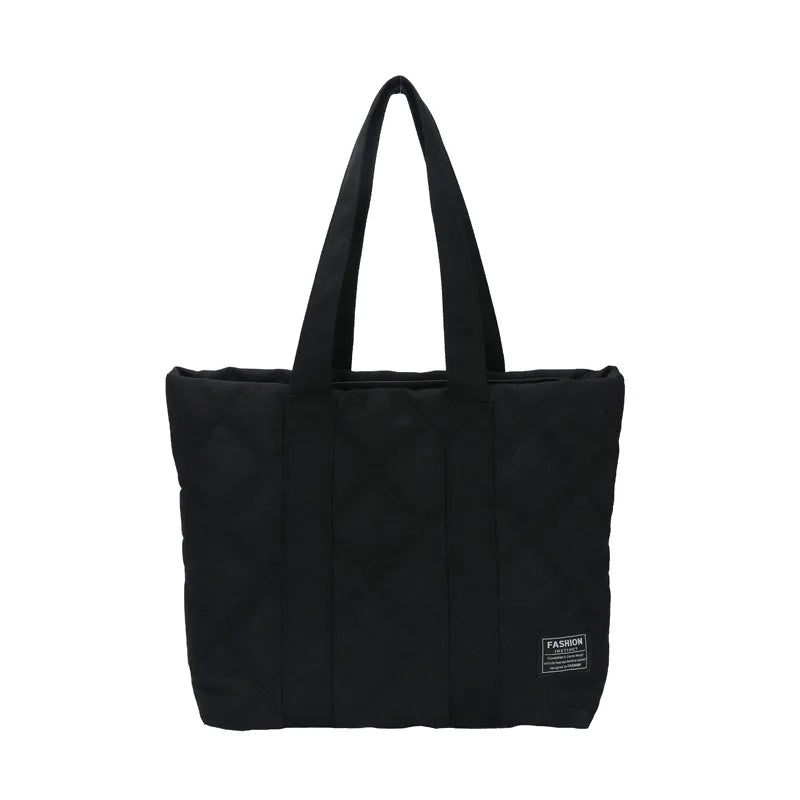 Canvas Shopper Shoulder Bag For Women Soft Cotton Shopping Totes Bag