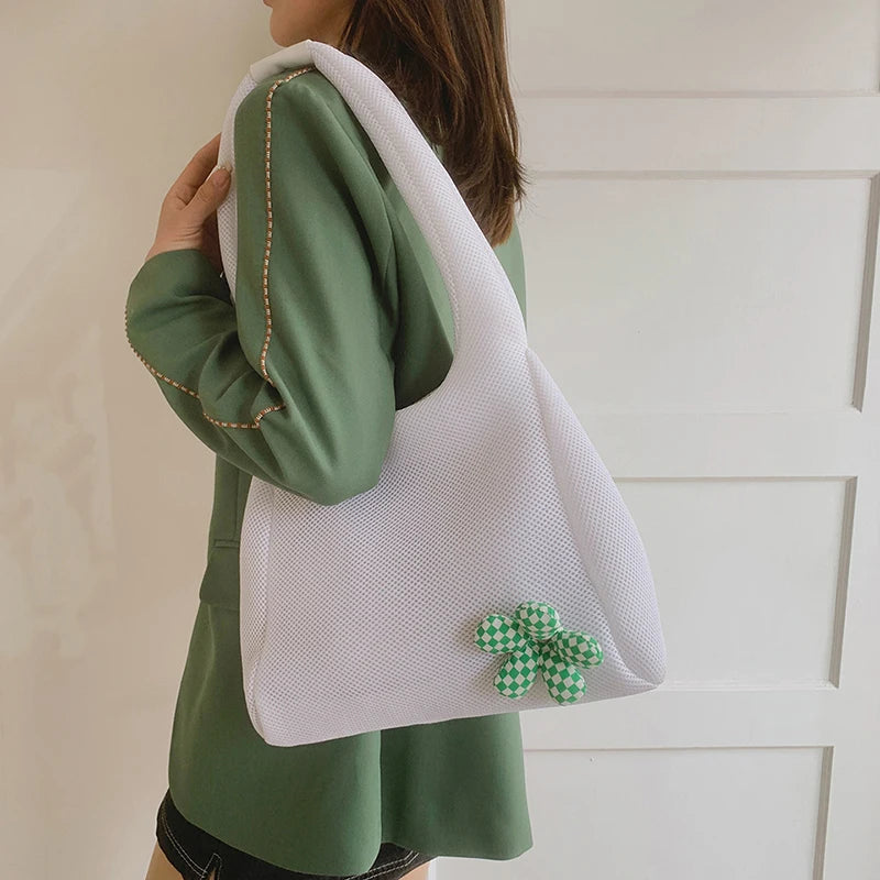 Canvas Shopping Bags For Woman Spring Shoulder Bag Soft Canvas Shopper Totes
