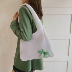 Canvas Shopping Bags For Woman Spring Shoulder Bag Soft Canvas Shopper Totes