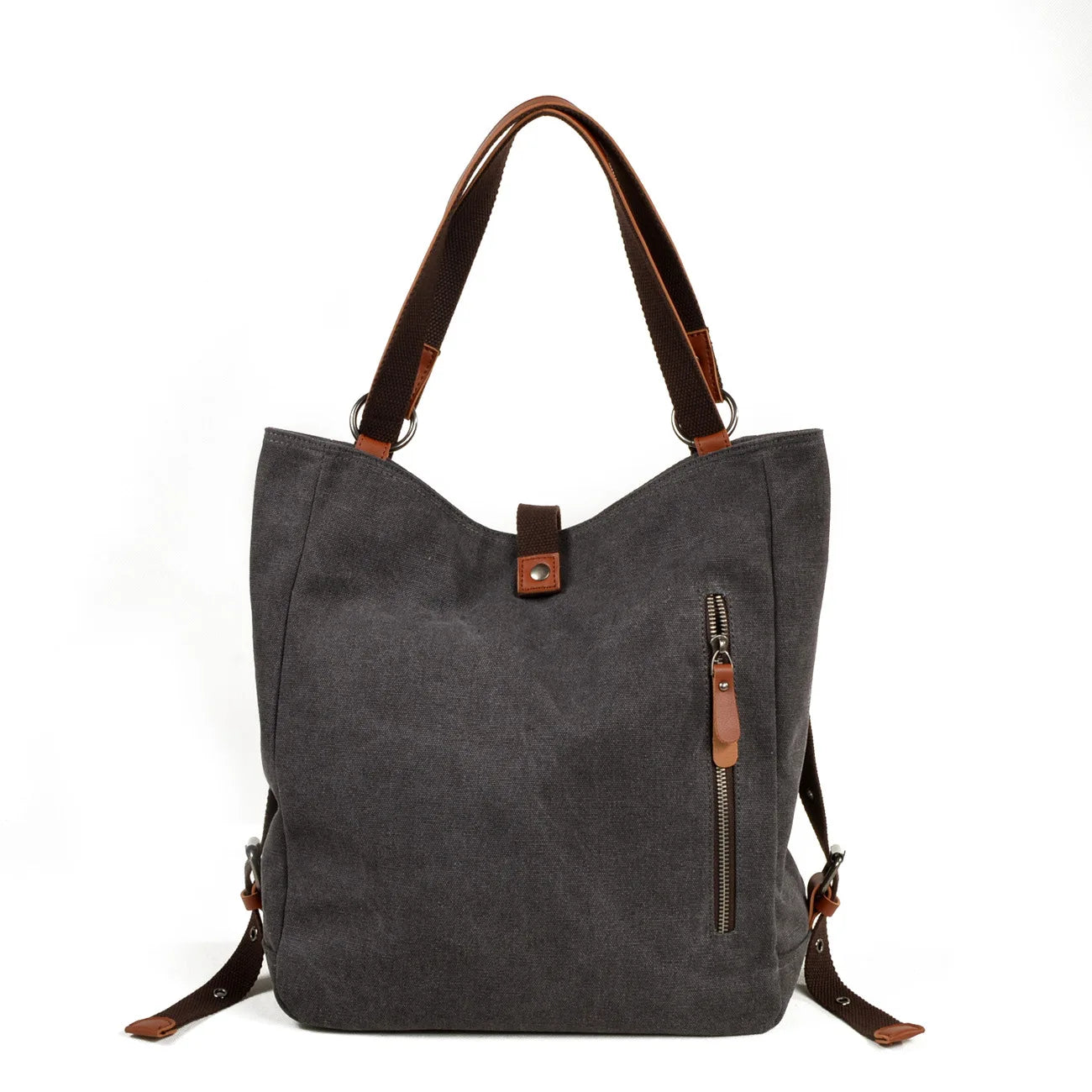 Canvas Shoulder Bag Casual Women Multi-function Handbag Backpack