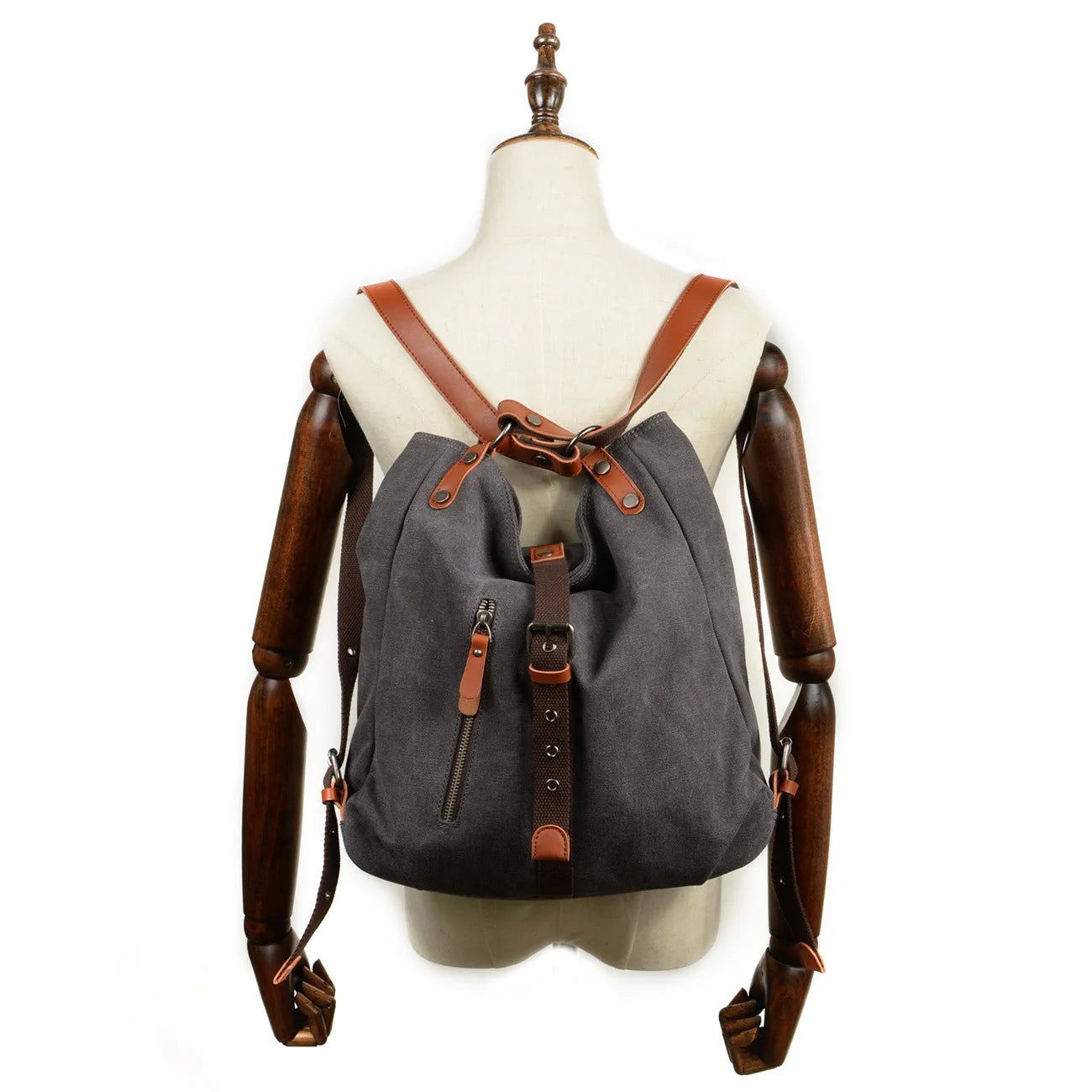 Canvas Shoulder Bag Casual Women Multi-function Handbag Backpack