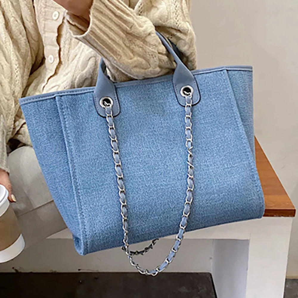 Canvas Shoulder Bag For Women Tote Bag Portable Hand Bags