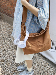 Canvas Shoulder Bag for Women Hobos Small Messenger Crossbody Bag
