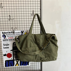 Women Canvas Shoulder Bag Teen Girls Crossbody Handbag