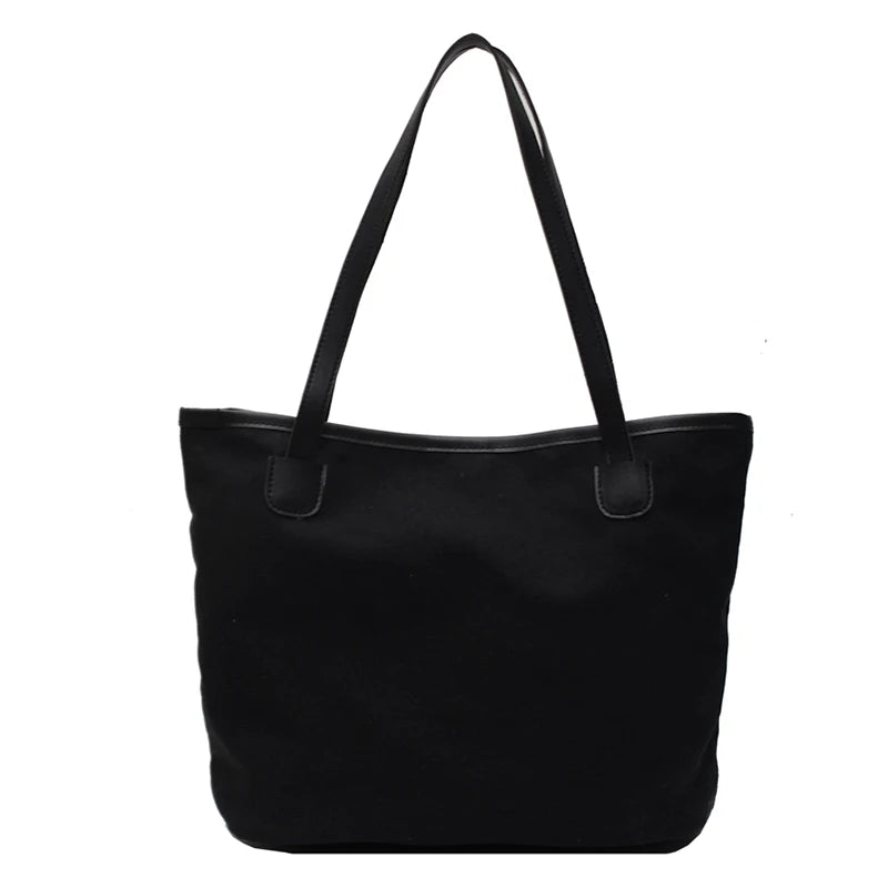 Canvas Shoulder Bags Women Large Capacity Shopping Casual Tote Bag