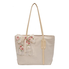 Canvas Shoulder Bags Women Large Capacity Shopping Tote Casual Stylish Handbags