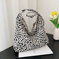 Canvas Shoulder Bags Leopard Students All-match Preppy New-arrival