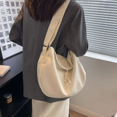 Canvas Shoulder Bags for Women Casual Zipper Large Capacity Handbags