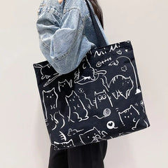 Canvas Shoulder Bags for Women Handbags Solid Handbag Bolsas Femininas