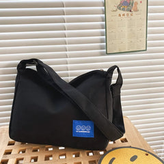Canvas Shoulder Crossbody Bags for Woman Large Satchel Female Shopper Messenger