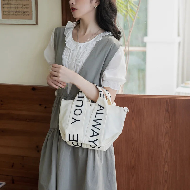 Canvas Shoulder Crossbody Women's Bag Tote Messenger Bag