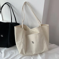 Canvas Shoulder High-capacity Tote Bags for Women