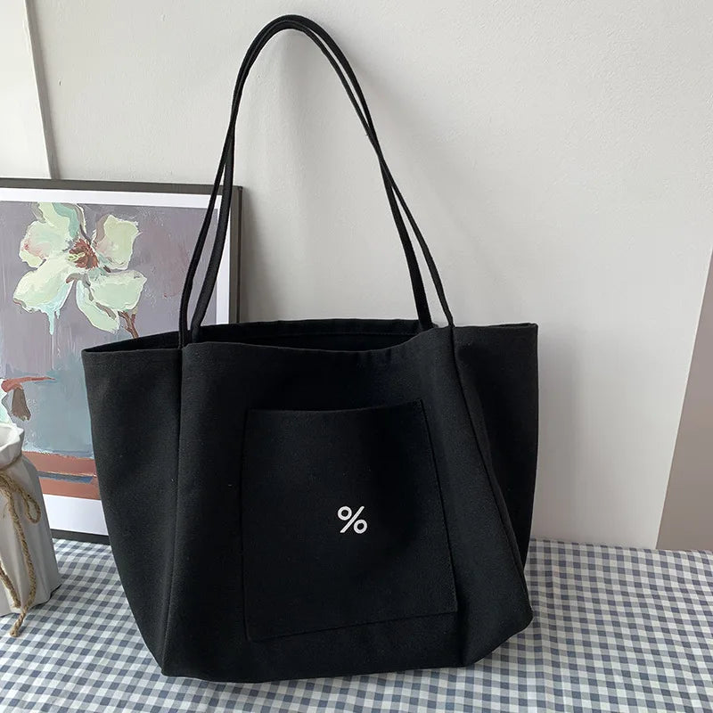 Canvas Shoulder High-capacity Tote Bags for Women