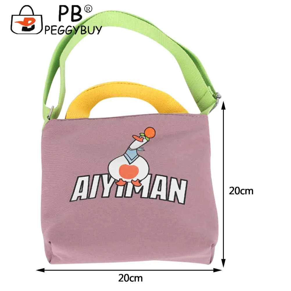 Animal Prints Canvas Shoulder Tote Bag for Ladies Girls School