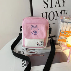 Canvas Small Shoulder Bag Mini Crossbody Messenger Women