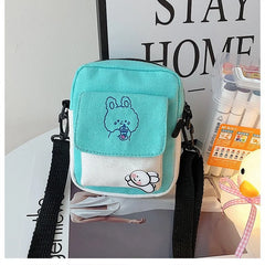 Canvas Small Shoulder Bag for Women