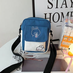 Canvas Small Shoulder Bag Mini Crossbody Messenger Women