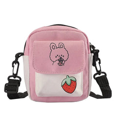 Canvas Small Shoulder Bag Mini Crossbody Messenger Women