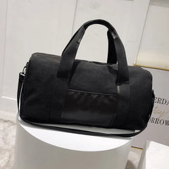 Canvas Travel Bag Handbag Shoulder Messenger Storage Bag Men Women