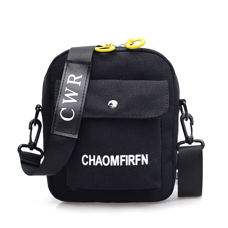 Canvas Small Messenger Bag Women Student Shoulder Crossbody Pouch