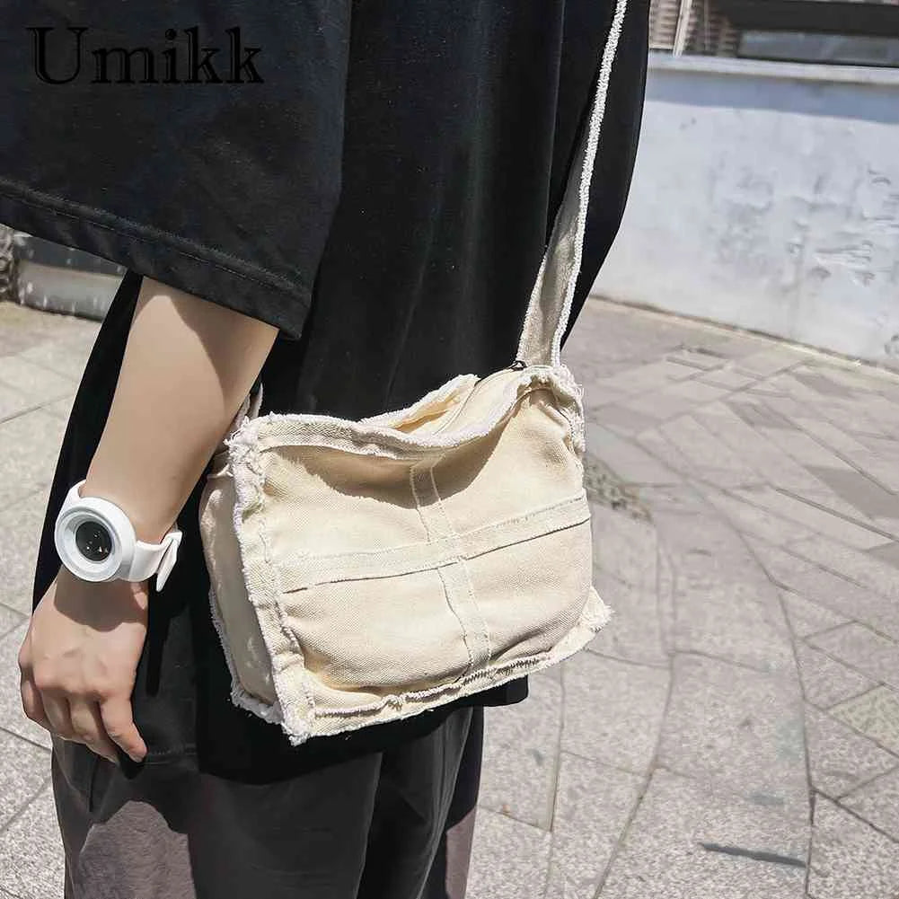 Canvas Book Bag Soft Literary Ladies Handbag Vintage Casual Adjustable Strap