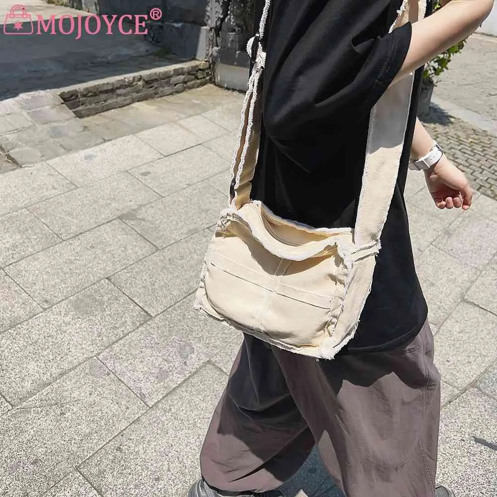 Canvas Book Bag Vintage Literary Ladies Cloth Handbags Casual Adjustable Strap