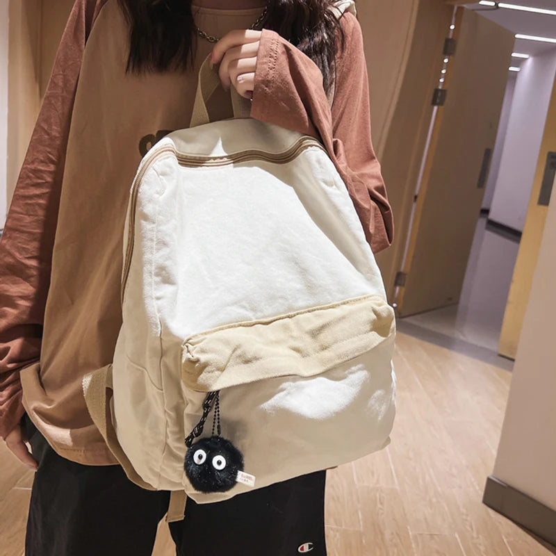 Canvas Teenage Girls Student Backpacks Women Laptop Backpack Female Travel