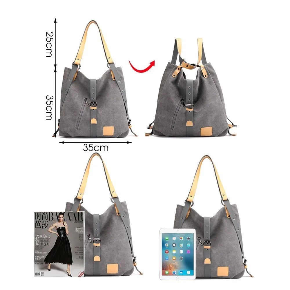 Canvas Tote Bag Women Handbags Crossbody Bag Leisure Shoulder Bags