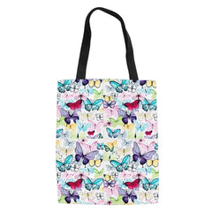 Colorful Butterflies Print Tote Bags for Women