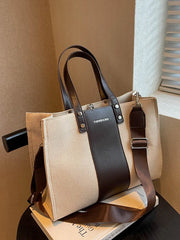 Canvas Tote Crossbody Bags for Women Large Capacity Shopper Underarm Women's Sho