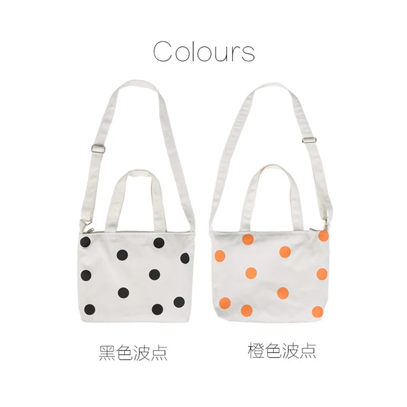 Canvas Tote Purse for Women Girls Casual Crossbody Bag
