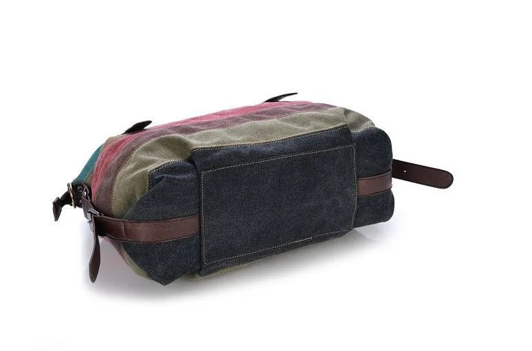 Striped Womens Handbags Rainbow Shoulder Bag Casual Crossbody Bag