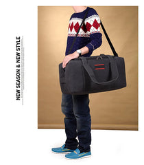 Canvas Travel Bag Weekend Bag Large Capacity Overnight Bag