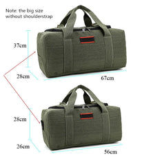 Canvas Travel Bag Weekend Bag Large Capacity Overnight Bag